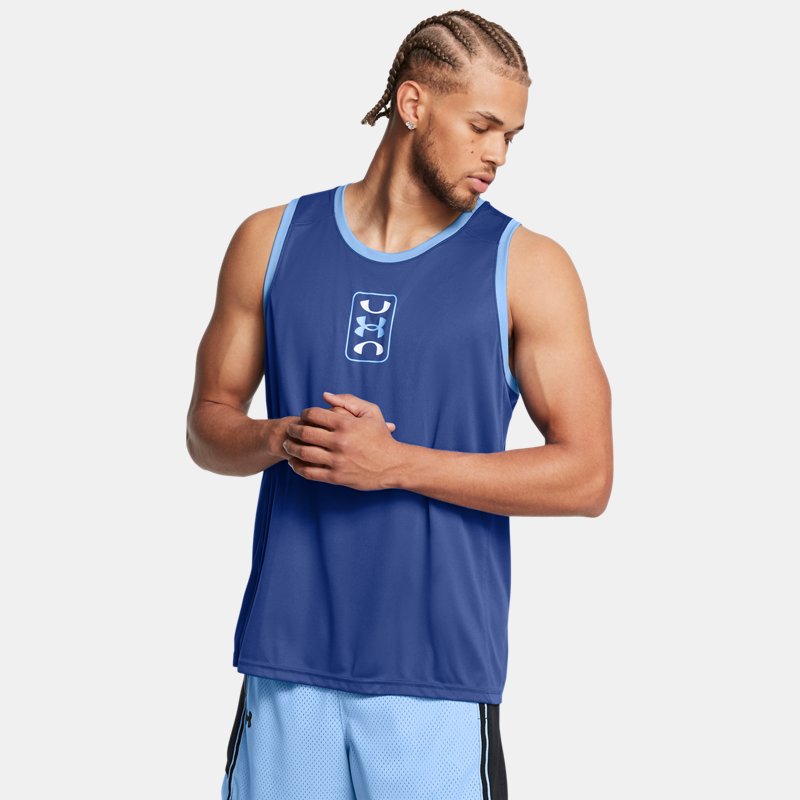 Under Armour Zone Performance Tank Tech Blue Horizon Blue