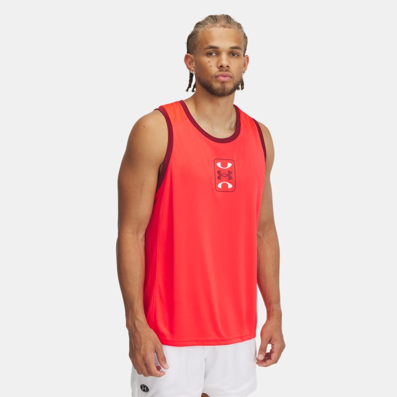 Under Armour Zone Performance Tank Racer Red Cardinal