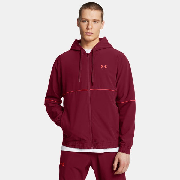 Under Armour Zone Woven Jacket Cardinal Racer Red