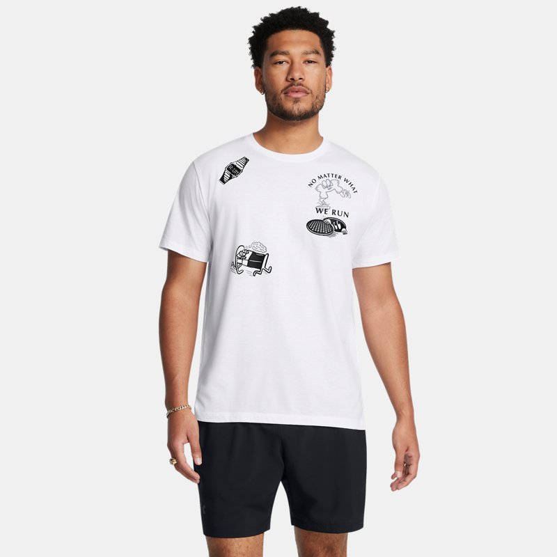 Under Armour Launch Short Sleeve White Steel