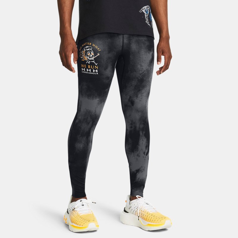 Under Armour Launch Tights Black Castlerock Nova Orange