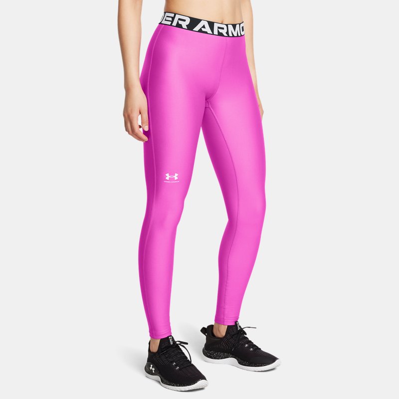 HeatGear® Leggings Vivid Magenta White