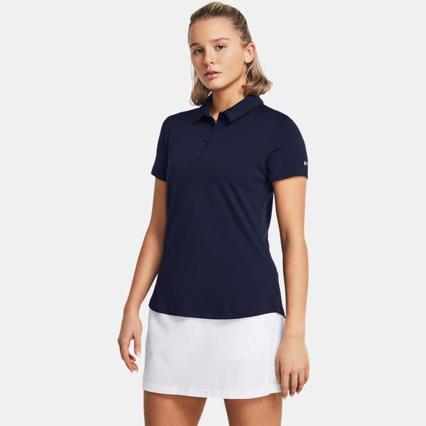 Under Armour Playoff Short Sleeve Polo Midnight Navy Midnight Navy Halo Gray