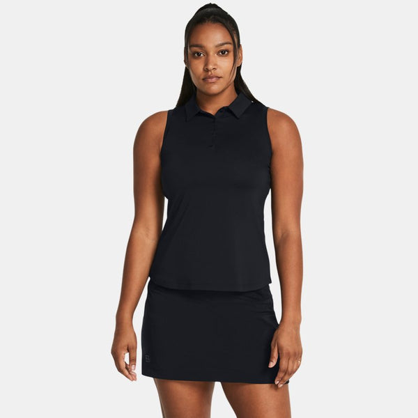 Under Armour Playoff Sleeveless Polo Black Halo Gray