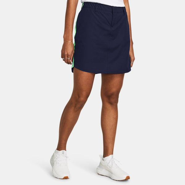 Under Armour Drive Woven Skort Midnight Navy Matrix Green Halo Gray