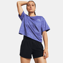 Under Armour Vanish Energy Emboss Crop Short Sleeve Starlight Celeste