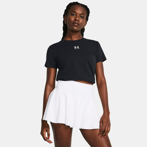 Under Armour Rival Core Short Sleeve Black White