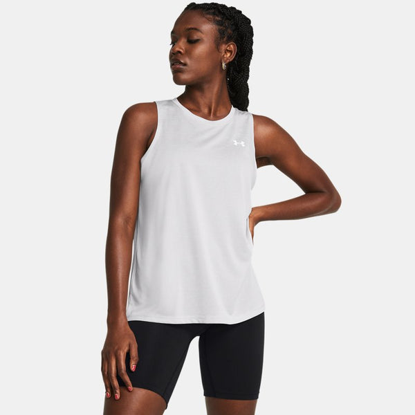 Under Armour Tech™ Twist Tank Halo Gray White White