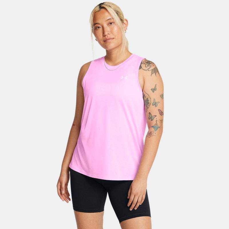 Under Armour Tech™ Twist Tank Stellar Pink White