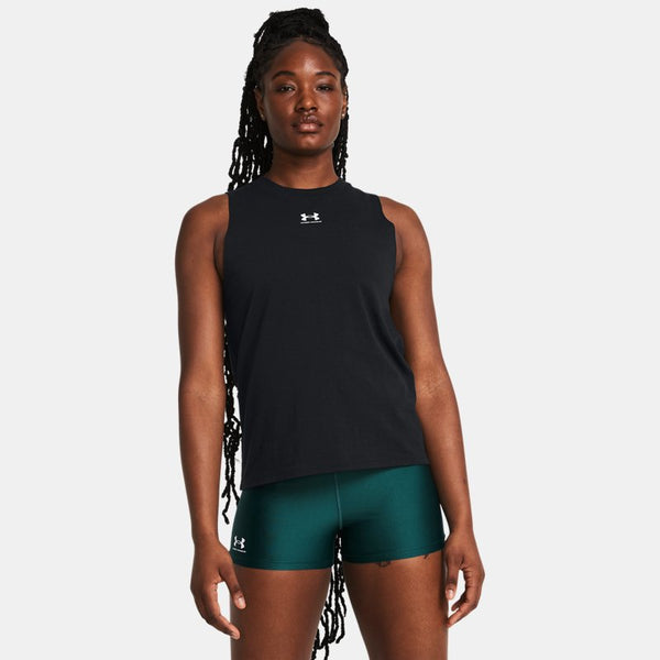 Under Armour Rival Muscle Tank Black White