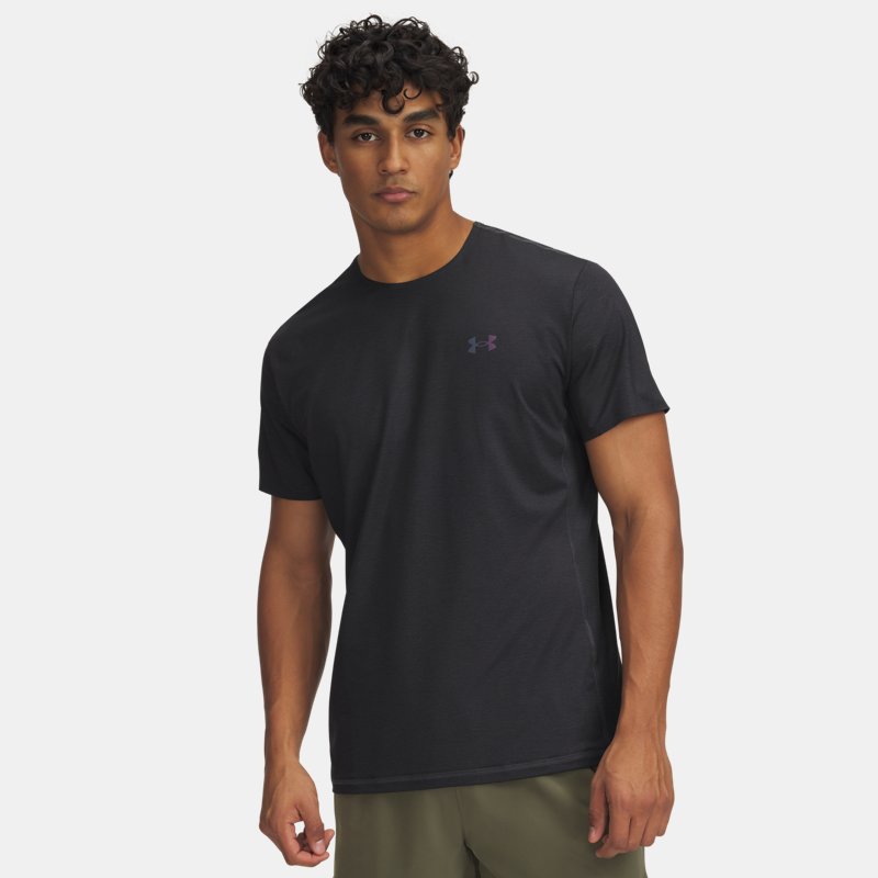 Under Armour Vanish Elite Vent Printed Short Sleeve Anthracite Iridescent