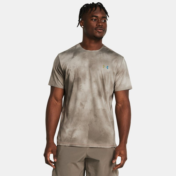 Under Armour Vanish Elite Vent Printed Short Sleeve Taupe Dusk Black