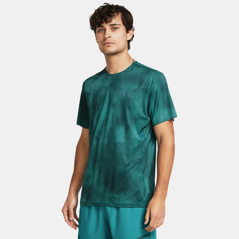 Under Armour Vanish Elite Vent Printed Short Sleeve Hydro Teal Black