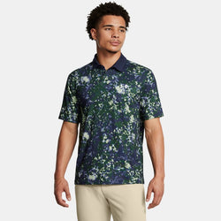 Under Armour Tee To Green Printed Polo Retro Green Midnight Navy Halo Gray