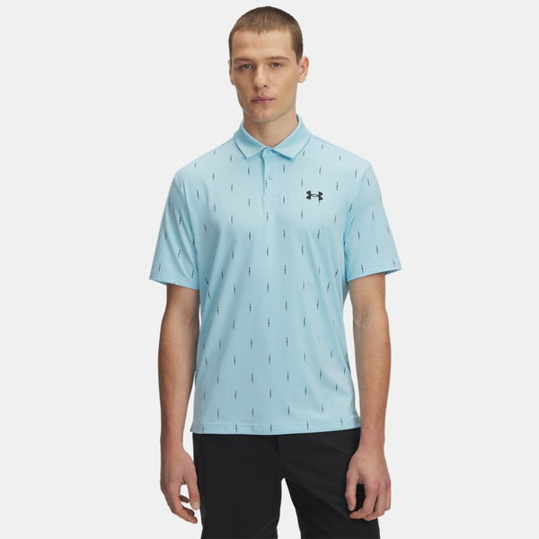 Under Armour Tee To Green Printed Polo Stream Black