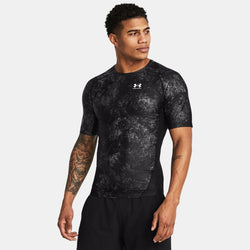 HeatGear® Iso-Chill Printed Short Sleeve Black White