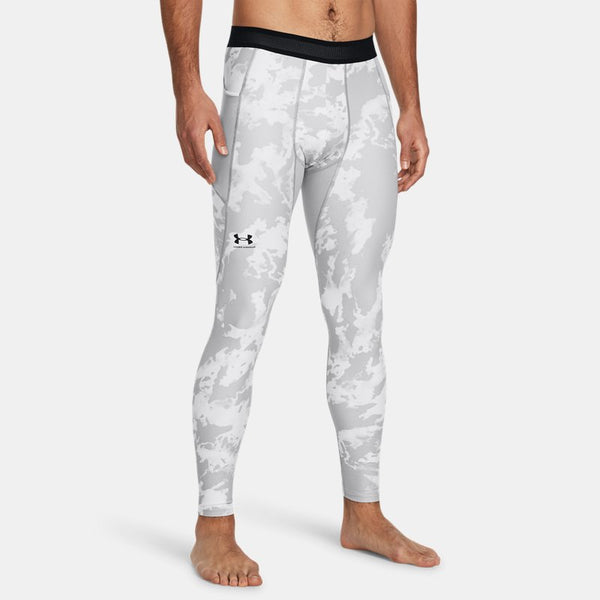 HeatGear® Iso-Chill Printed Leggings Mod Gray Black