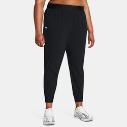 Under Armour Rival High-Rise Woven Pants Black White