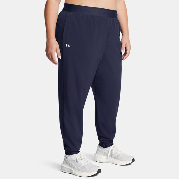 Under Armour Rival High-Rise Woven Pants Midnight Navy White