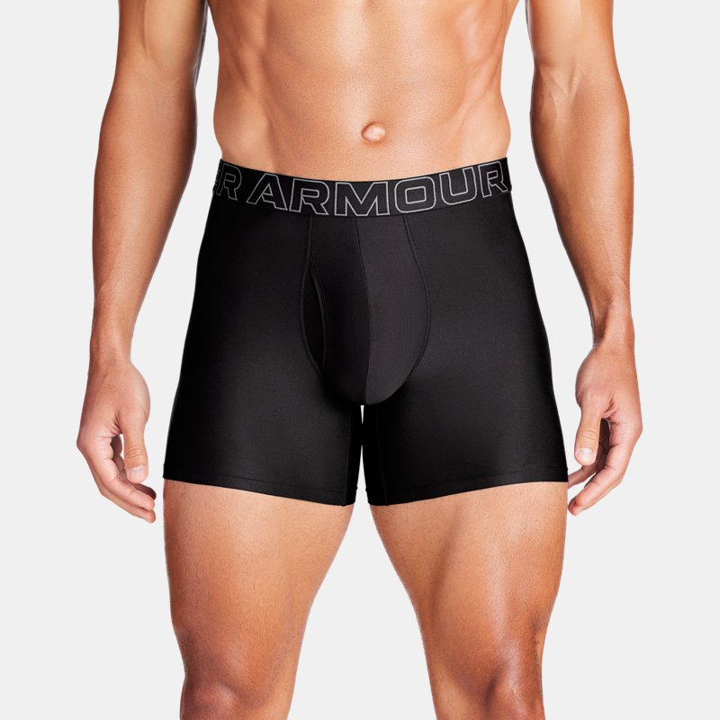 Under Armour Performance Tech™ " -Pack Boxerjock® Black Castlerock