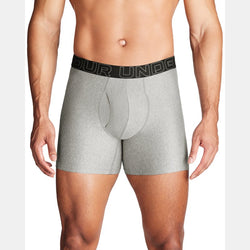 Under Armour Performance Tech™ " -Pack Boxerjock® Steel Full Heather Castlerock Full Heather Castlerock