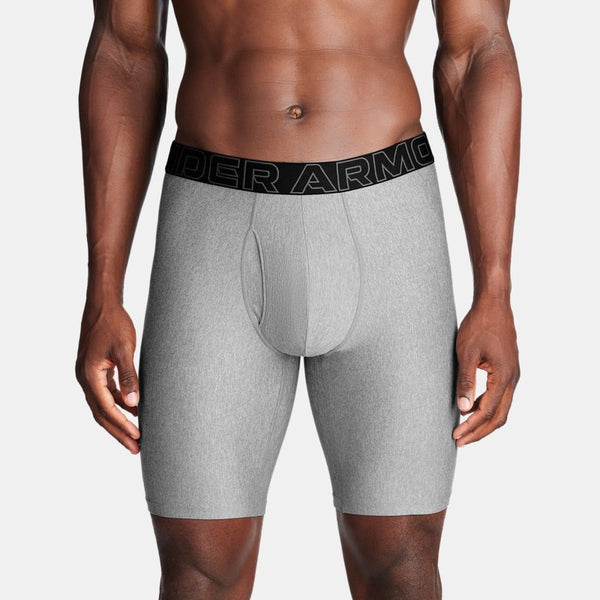 Under Armour Performance Tech™ " -Pack Boxerjock® Steel Full Heather Castlerock Full Heather Castlerock