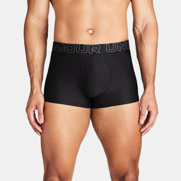 Under Armour Performance Tech™ 3" 3-Pack Boxerjock® Black Black Castlerock