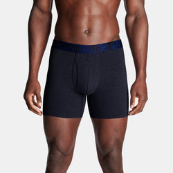 Under Armour Performance Cotton " -Pack Boxerjock® Midnight Navy Steel Full Heather Castlerock