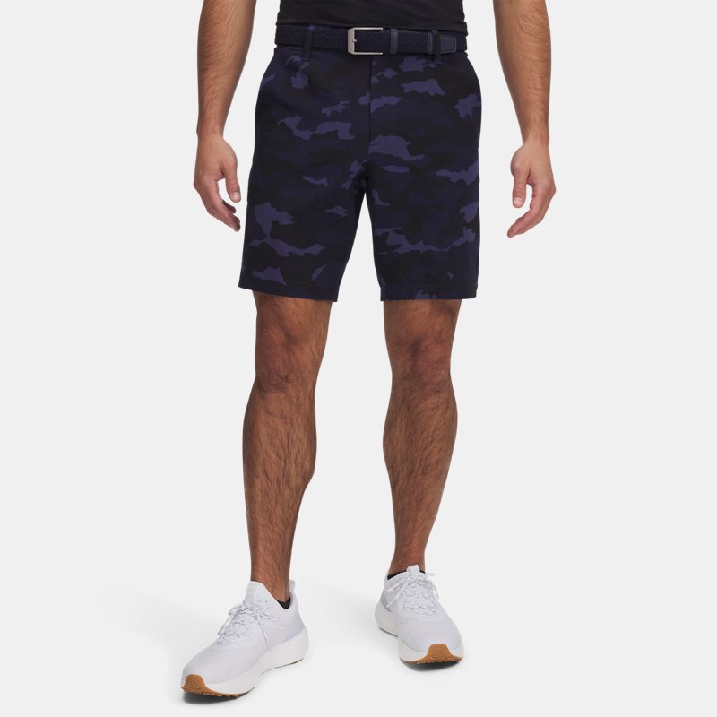 Under Armour Drive Printed Tapered Shorts Midnight Navy Halo Gray