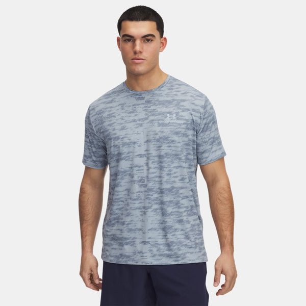 Under Armour Vanish Energy Printed Short Sleeve Harbor Blue Gravel Harbor Blue