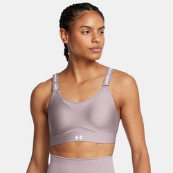 Under Armour Infinity High Sports Bra Tetra Gray White A-C