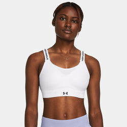 Under Armour Infinity High Sports Bra White Black A-C