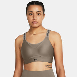 Under Armour Infinity High Sports Bra Taupe Dusk Black A-C