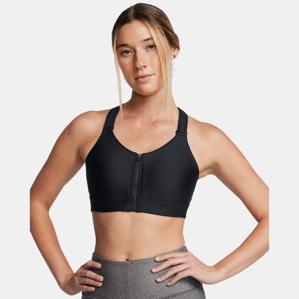 Under Armour Infinity 2.0 High Zip Sports Bra Black Black S A-C