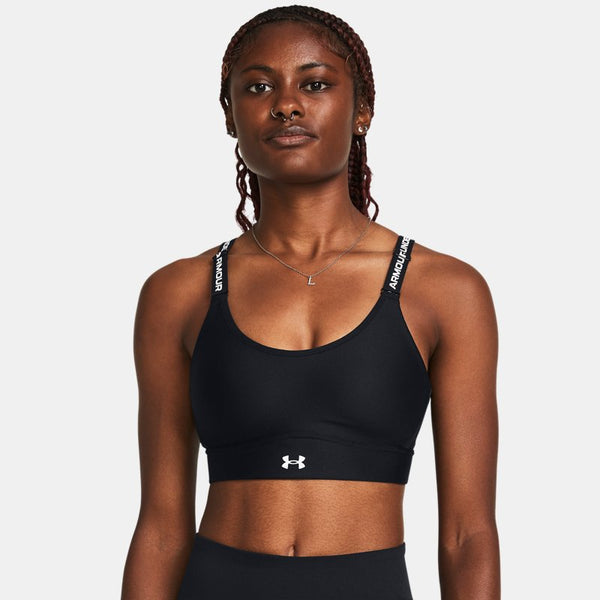 Under Armour Infinity 2.0 Mid Sports Bra Black White A-C