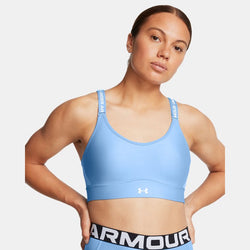 Under Armour Infinity Mid Sports Bra Horizon Blue White A-C