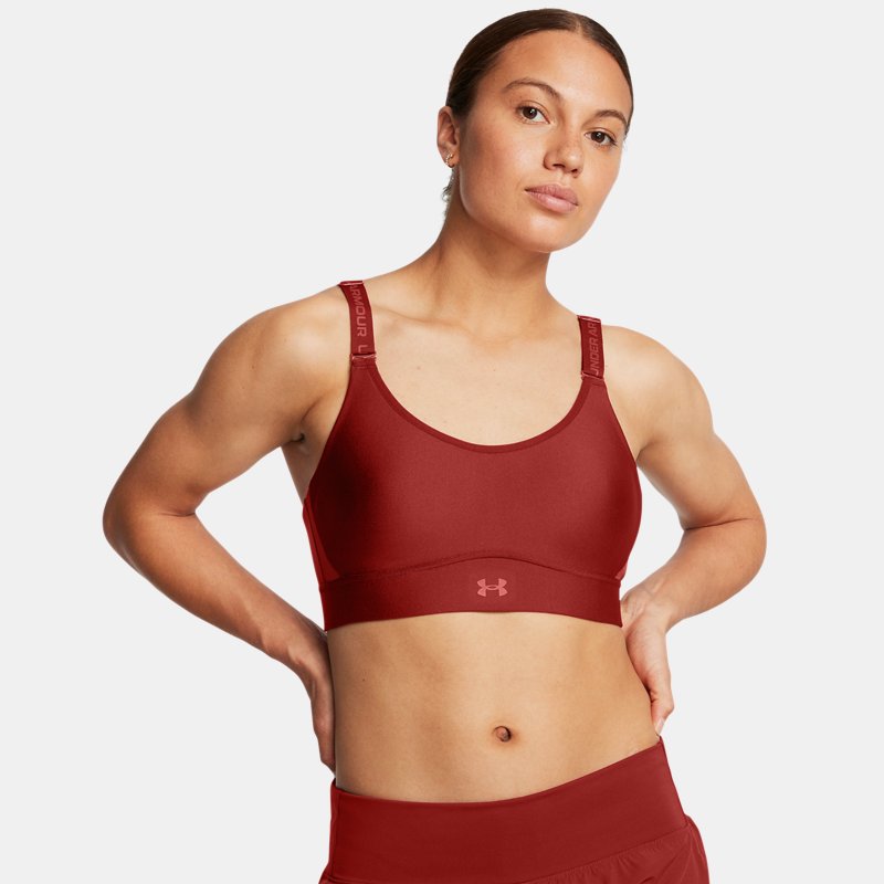 Under Armour Infinity Mid Sports Bra Earthen Orange Earthen Orange D-DD