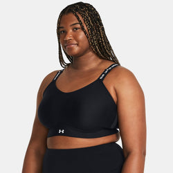 Under Armour Infinity Mid Sports Bra Black White DDD