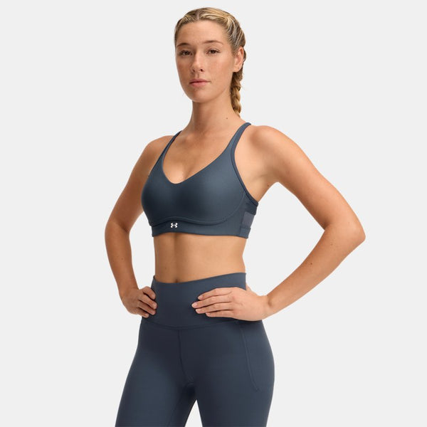 Under Armour Infinity 2.0 Low Sports Bra Downpour Gray White A-C