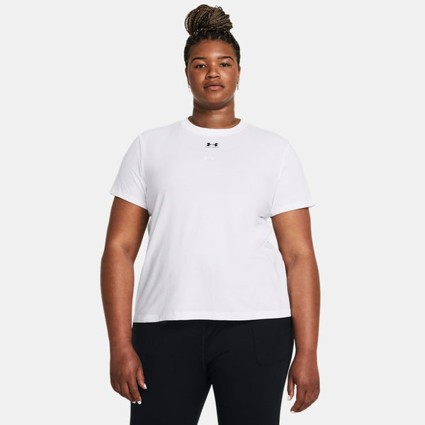 Under Armour Rival Core Short Sleeve White Black