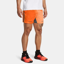 Project Rock Ultimate " Training Printed Shorts Atomic Team Orange Black