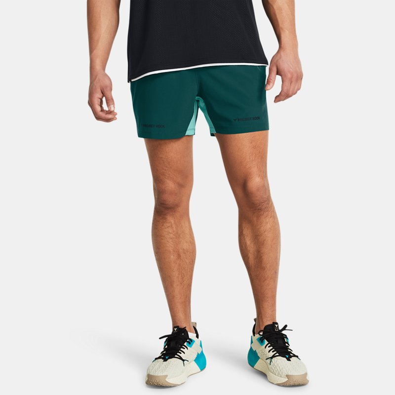 Project Rock Ultimate " Training Shorts Hydro Teal Radial Turquoise Black