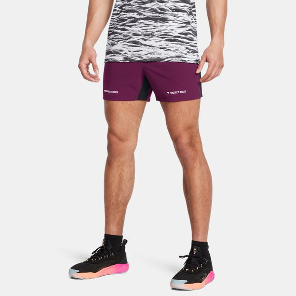 Under Armour Project Rock Ultimate " Training Shorts Purple Gemini White