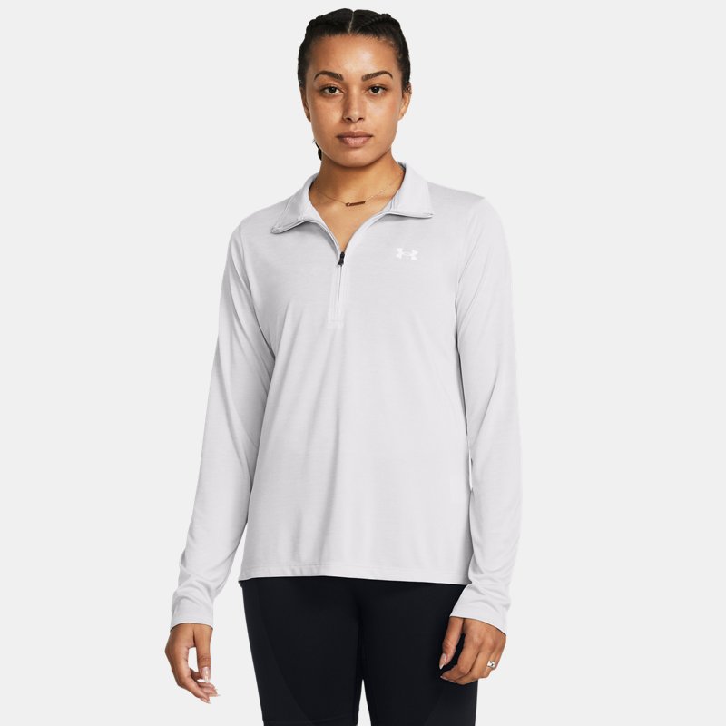 Under Armour Tech™ Twist ½ Zip Halo Gray White