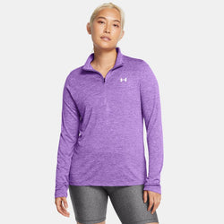 Under Armour Tech™ Twist ½ Zip Lavish White