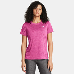 Under Armour Tech™ Twist Short Sleeve Rebel Pink Elixir White