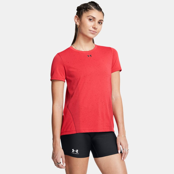 Under Armour Vanish Seamless Loose Short Sleeve Racer Red Black