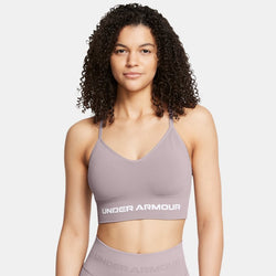 Under Armour Vanish Seamless Low Sports Bra Tetra Gray White