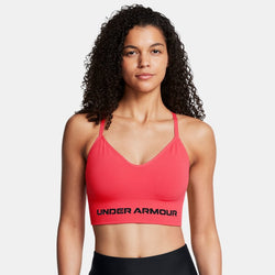 Under Armour Vanish Seamless Low Sports Bra Racer Red Black