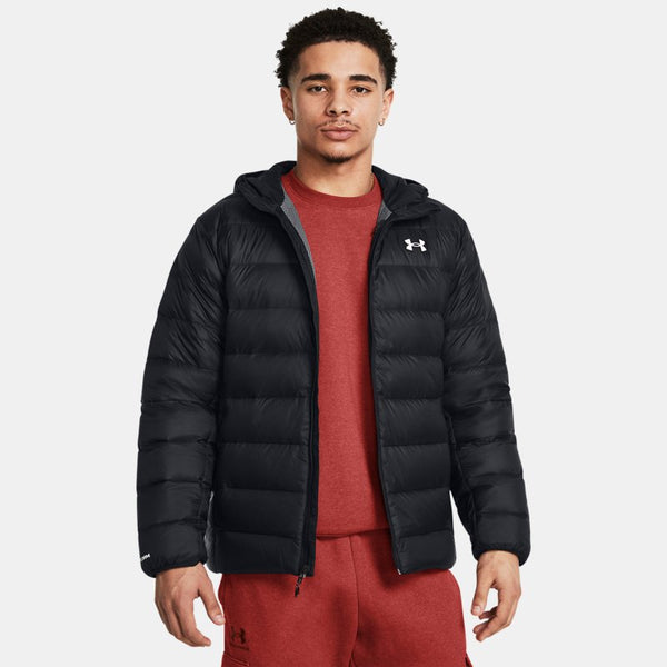 Under Armour Legend Down Hooded Jacket Black White